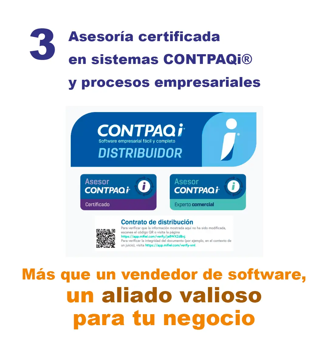 Asesoría certificada en sistemas CONTPAQi y procesos empresariales