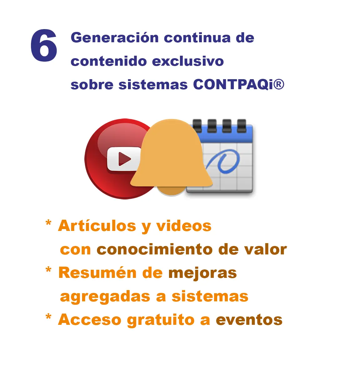 Generación continua de contenido exclusivo sobre sistemas CONTPAQi