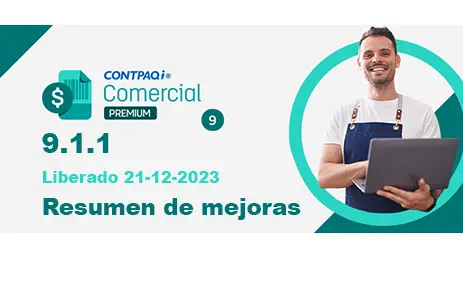 Artículo CONTPAQi® Comercial Premium liberación versión 9.1.1