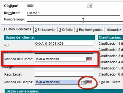 Catálogo de clientes en CONTPAQi Comercial Premium