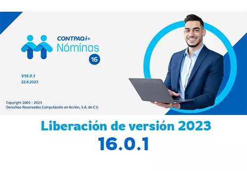 Artículo CONTPAQi® Nóminas liberación versión 16.0.1